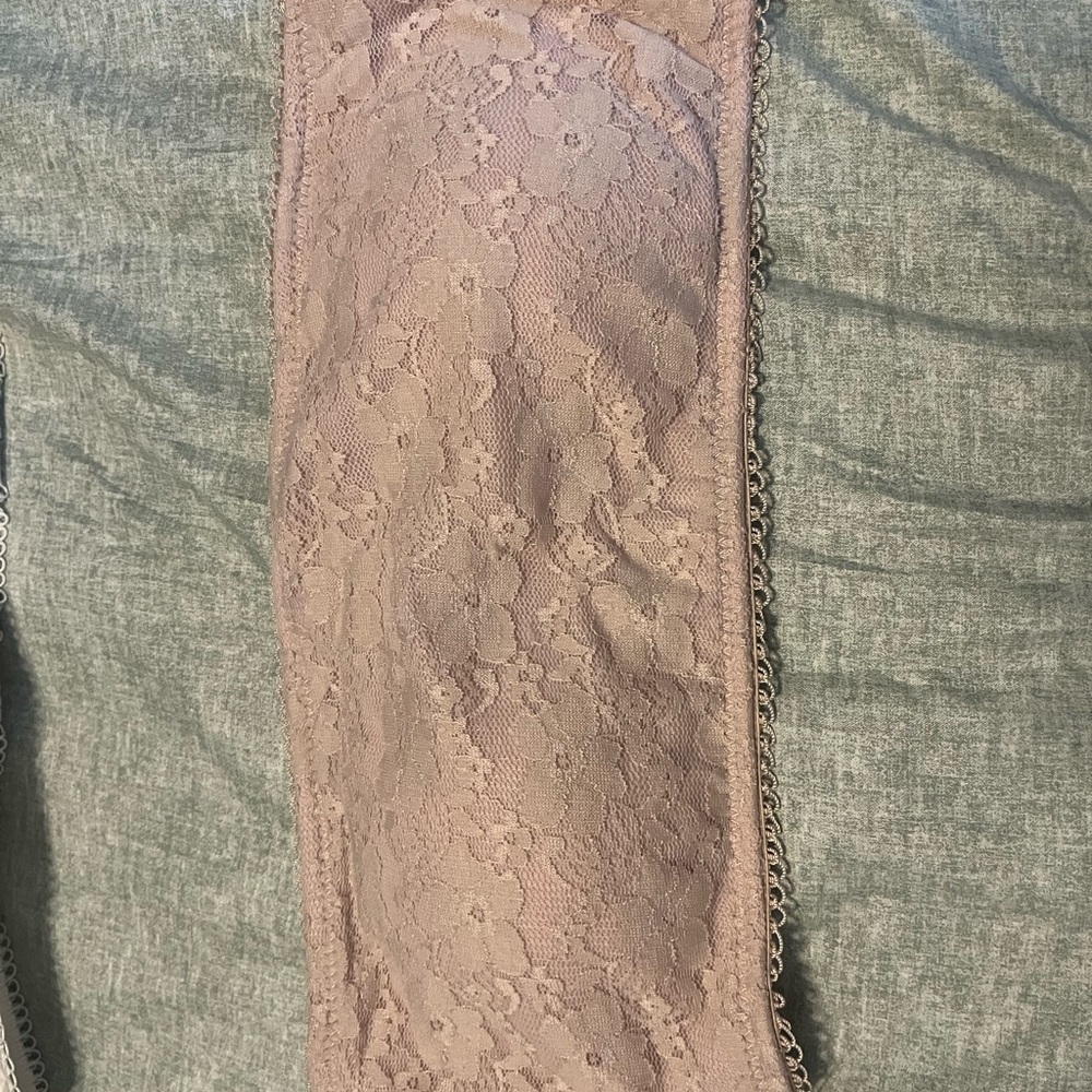 Lace bandeau - nude color